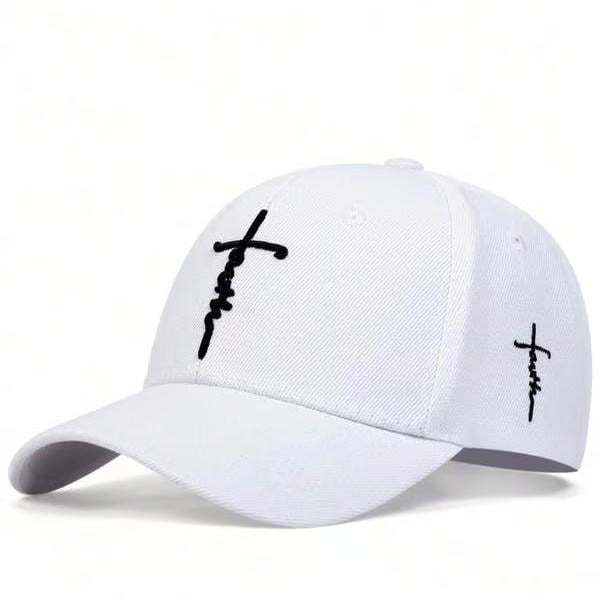✝️Father's Day 50% OFF-Handmade “Faith” Cross Embroidered Cap