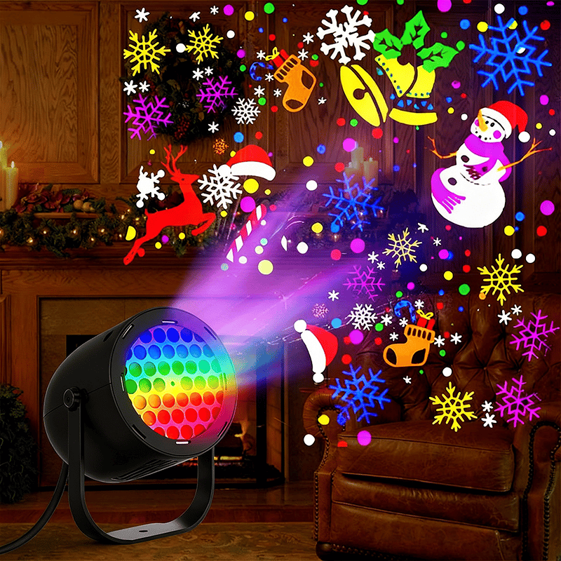 Last Day 50% OFF🎅LED Christmas Projection Lamp-16 Patterns of Pure Holiday Magic!🎄✨