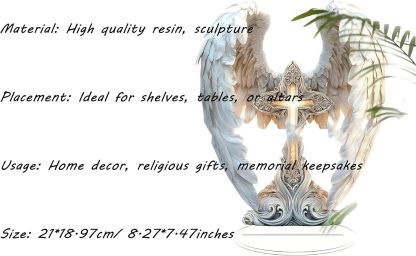 Gorgeous Angel Wings Cross Decoration