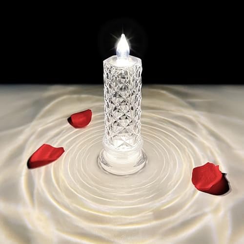 ✨ LED Rose Shadow Candles | Flameless & Safe 🌹 | Long-Lasting Elegant Glow