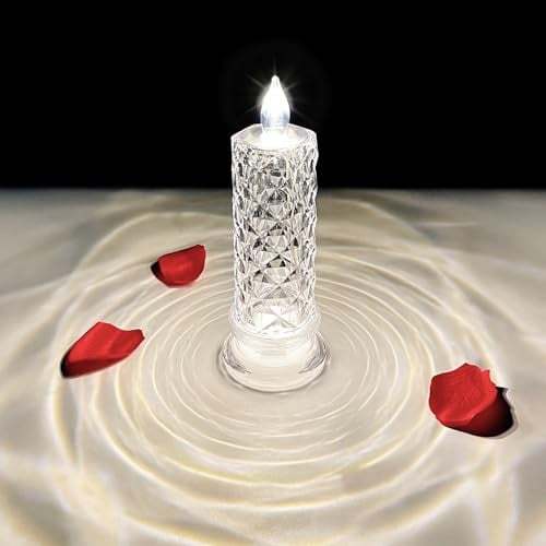 ✨ LED Rose Shadow Candles | Flameless & Safe 🌹 | Long-Lasting Elegant Glow
