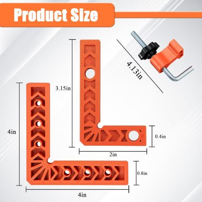 90 Degree Corner Clamp & Positioning Square Set
