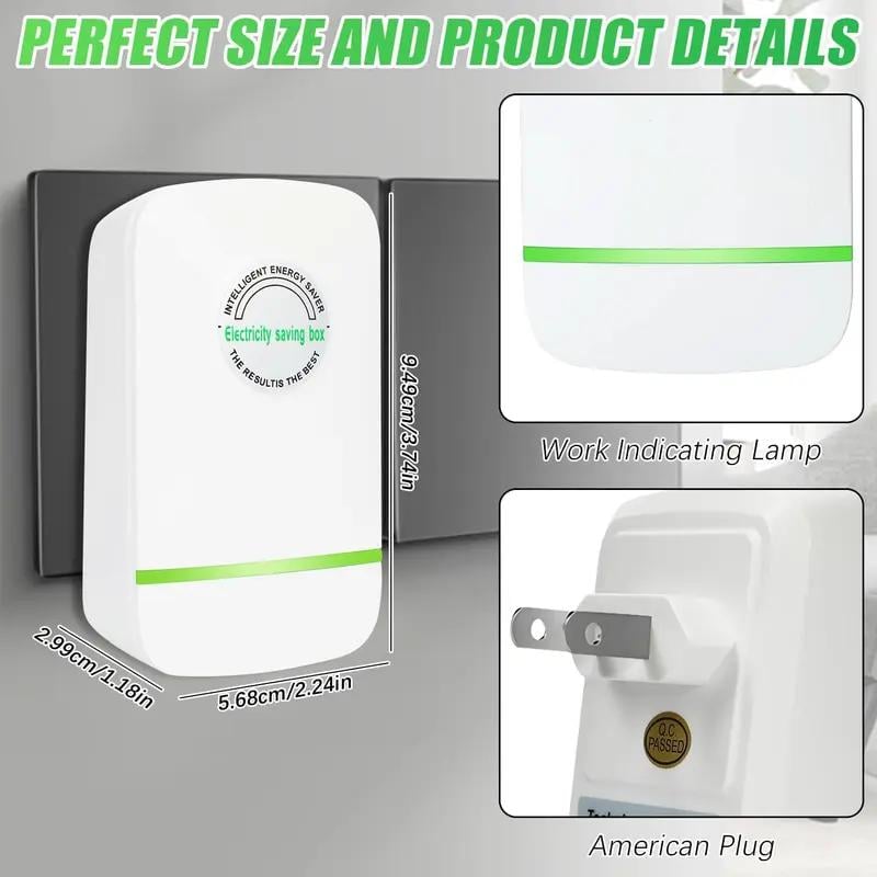 Energy Saver Plug-In Power Box with US Plug 2026 Updated Design