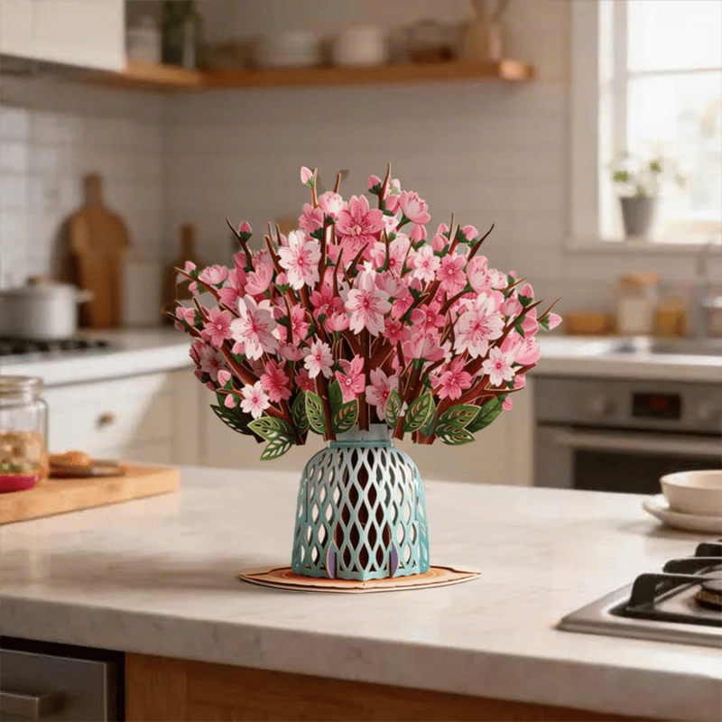 💌2-in-1 Gift & Décor for Every Moment🌸3D Flower Bouquet Pop Up Card