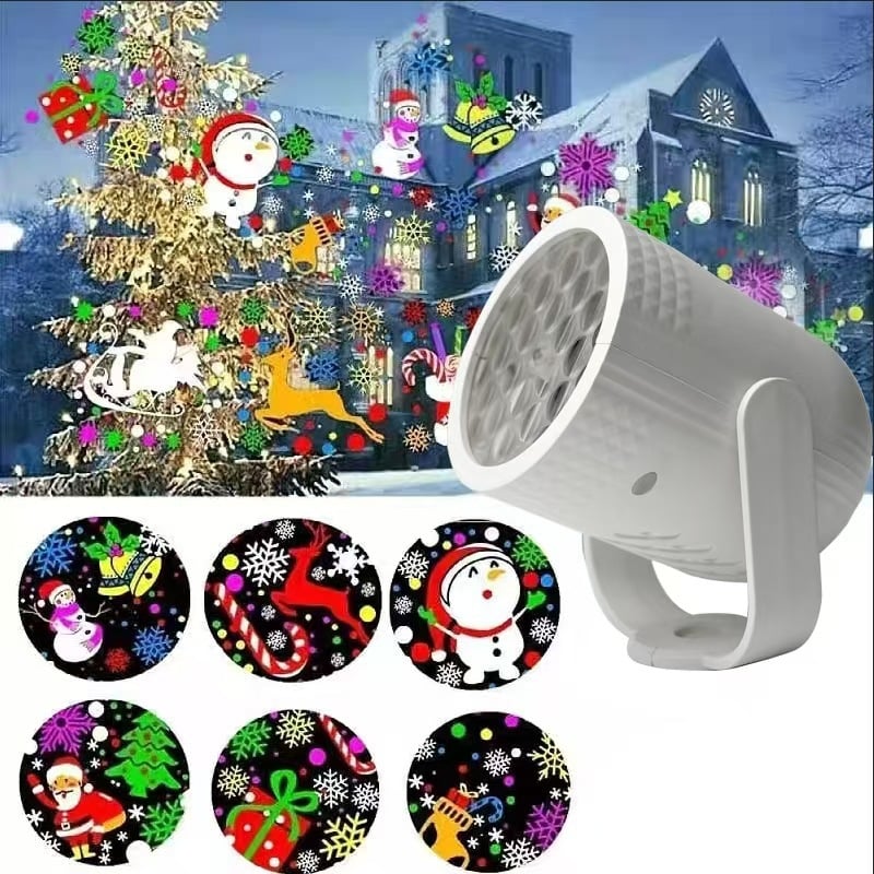 Last Day 50% OFF🎅LED Christmas Projection Lamp-16 Patterns of Pure Holiday Magic!🎄✨