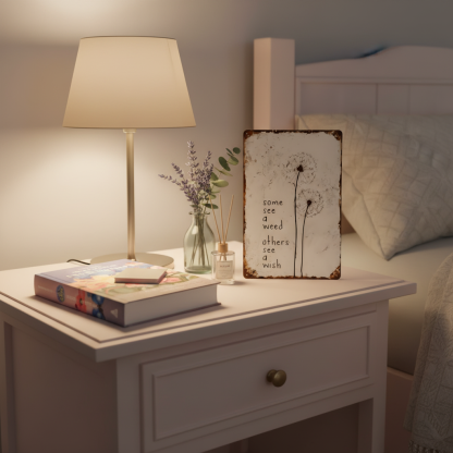 Dandelion Wish Metal Sign – A Meaningful Gift for Mom, Daughter or Anyone Who Needs a Little Hope