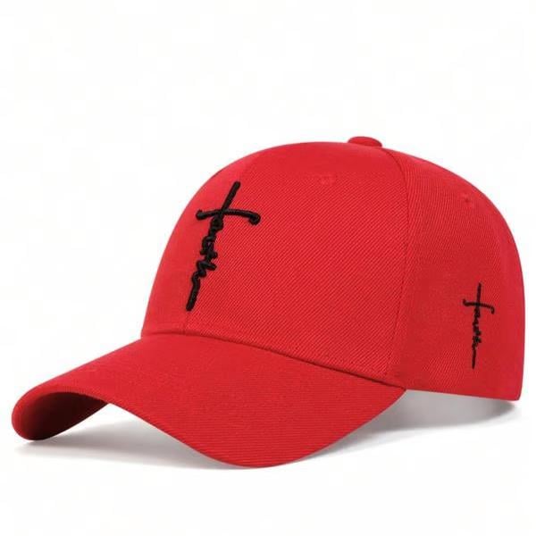 ✝️Father's Day 50% OFF-Handmade “Faith” Cross Embroidered Cap