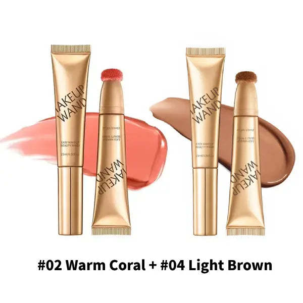 🎁LAST DAY  BUY 1 GET 1 FREE 💖Blush Wand & Contour Wand Duo，Liquid blush and contour