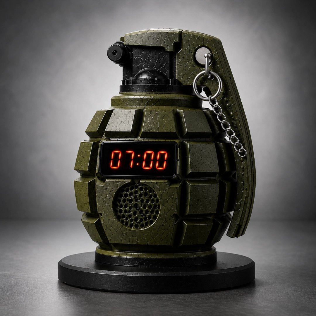 Tactical Grenade Alarm Clock