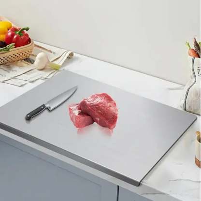 🔥 Premium Stainless Steel Chopping Board – Non-Slip, Durable, Hygienic Kitchen Cutting Board