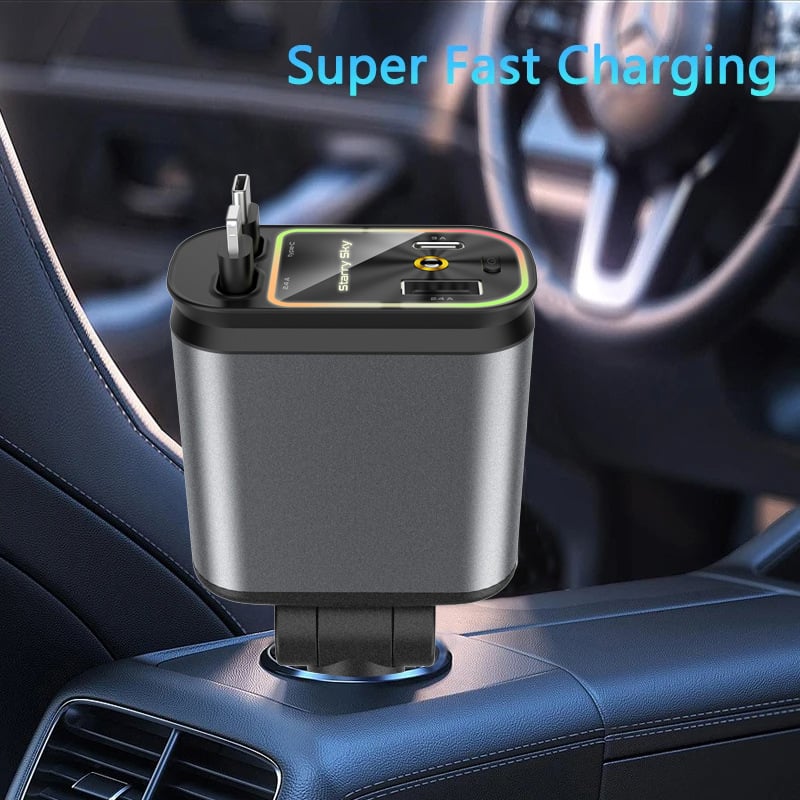 4-in-1 Car Phone Charger