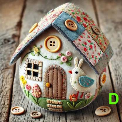 🏡Hot sale 🥚Patchwork Felt Egg House DIY Kit
