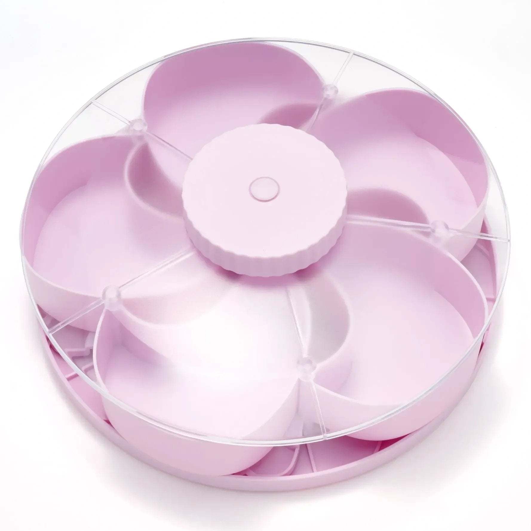 Hot Sale Divided Spin & Snack Serving Tray �C 5-Compartment Rotating Party Platter
