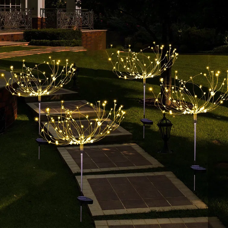Waterproof  Solar Garden Fireworks Lamp
