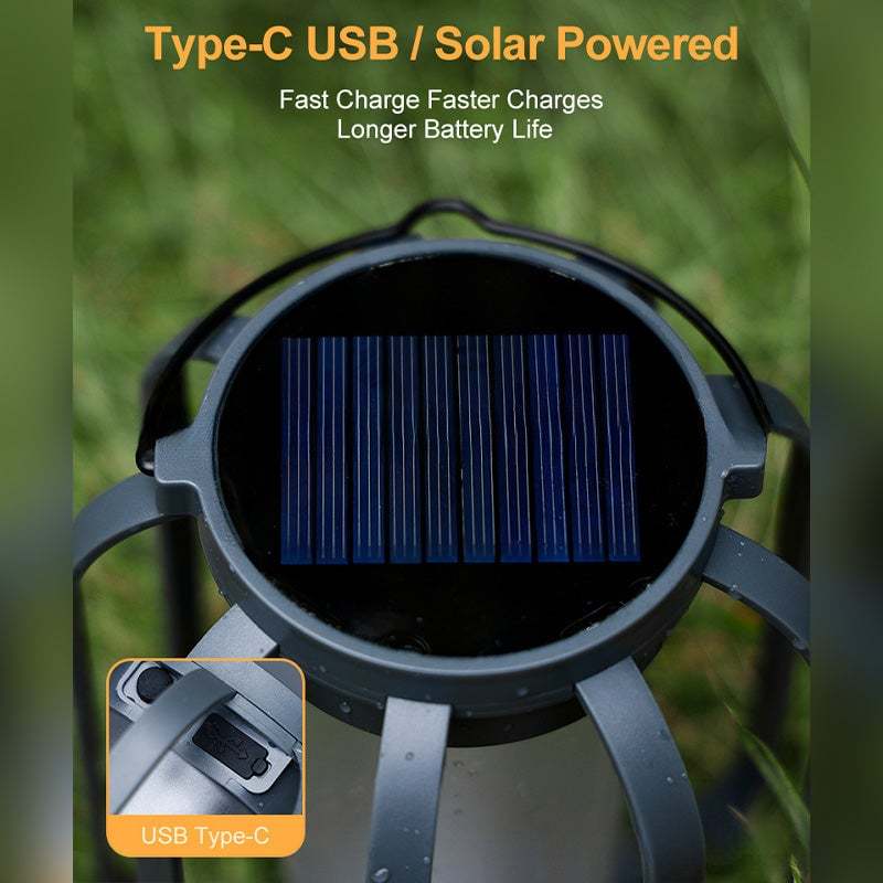 🌞2025 Summer Sale🔥Solar Lantern Outdoor Light with 4 Modes