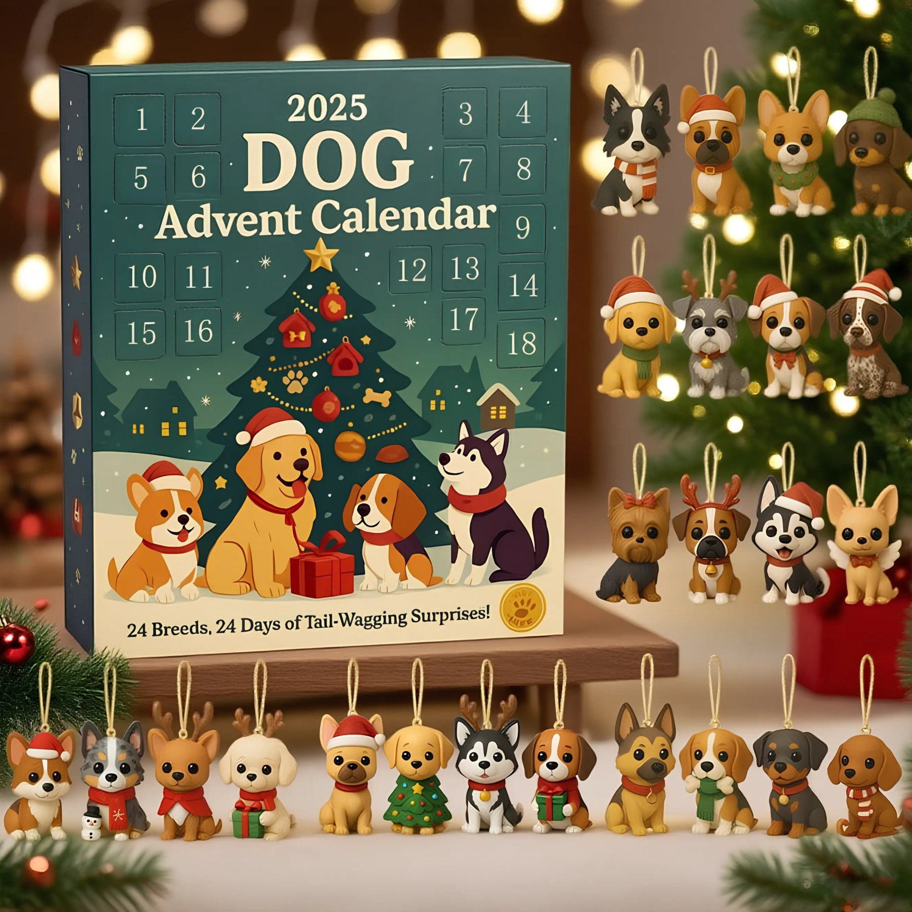 🔥Dog Advent Calendar 2025-Perfect Holiday Gifts 🎄