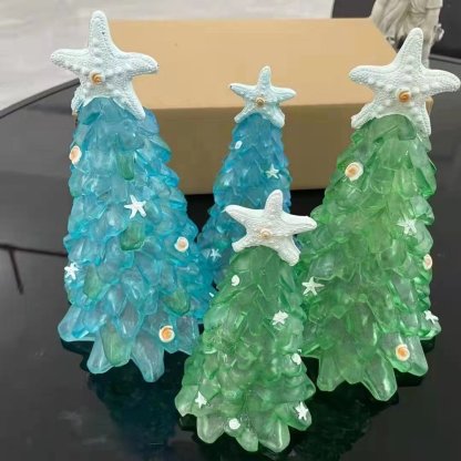 49% OFF🔥Sea Glass Christmas Tree Creative Christmas Decoration