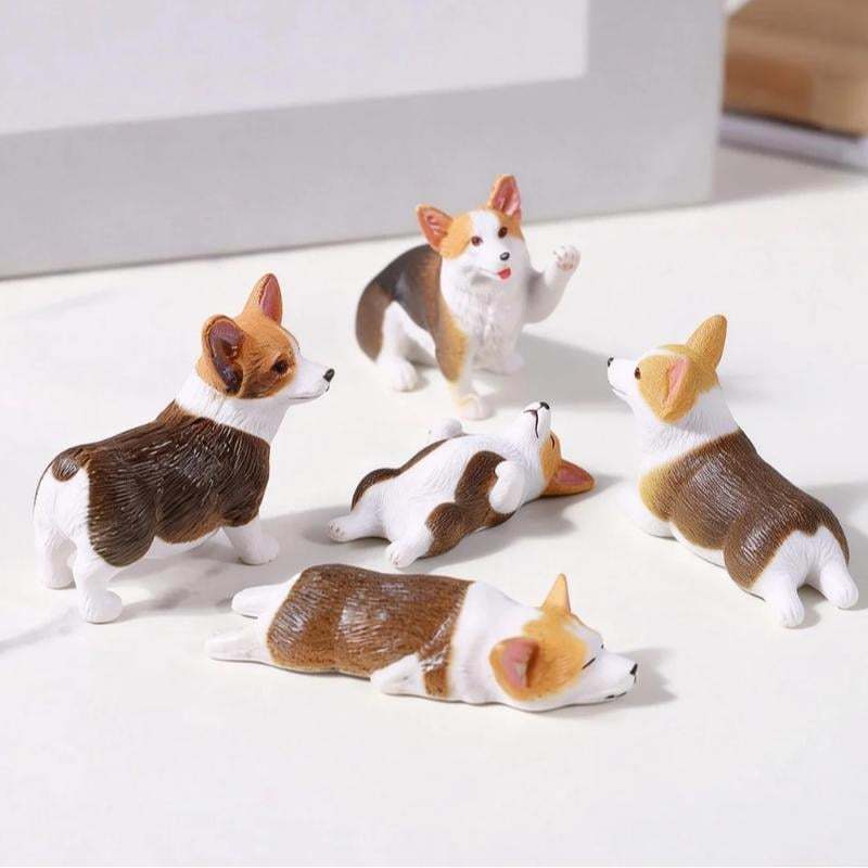 ⏰🔥LAST DAY 50% OFF - Hand-Painted Mini Cat Desk Figurines 😺 Set of 5 Cute Cartoon Kitty Companions