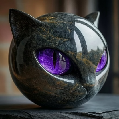 🔥LAST DAY 49% OFF🦉2025 Luxurious Black-gold Owl Stone Sculpture