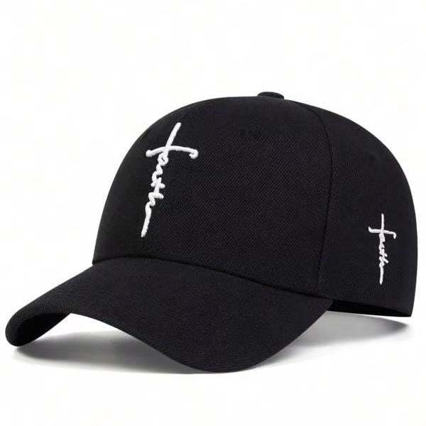 ✝️Father's Day 50% OFF-Handmade “Faith” Cross Embroidered Cap
