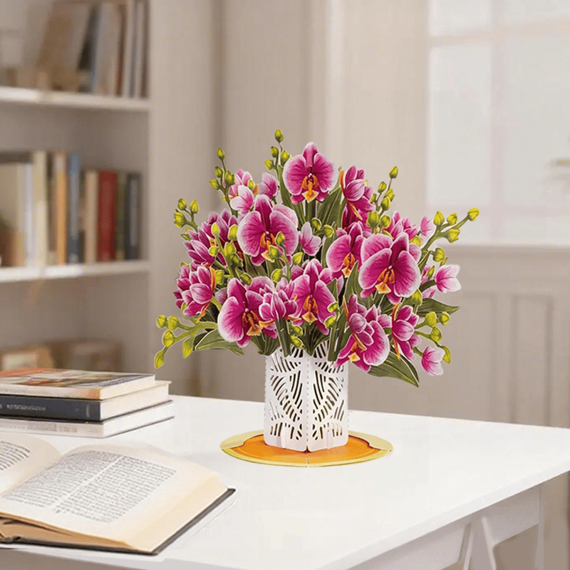 💌2-in-1 Gift & Décor for Every Moment🌸3D Flower Bouquet Pop Up Card