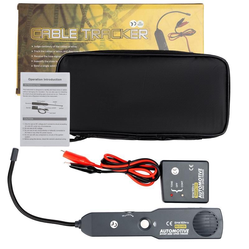 Automotive Electrical Open&Short Finder Circuit Tester,Tone Generator Cable Wire Breaker Fault Finder