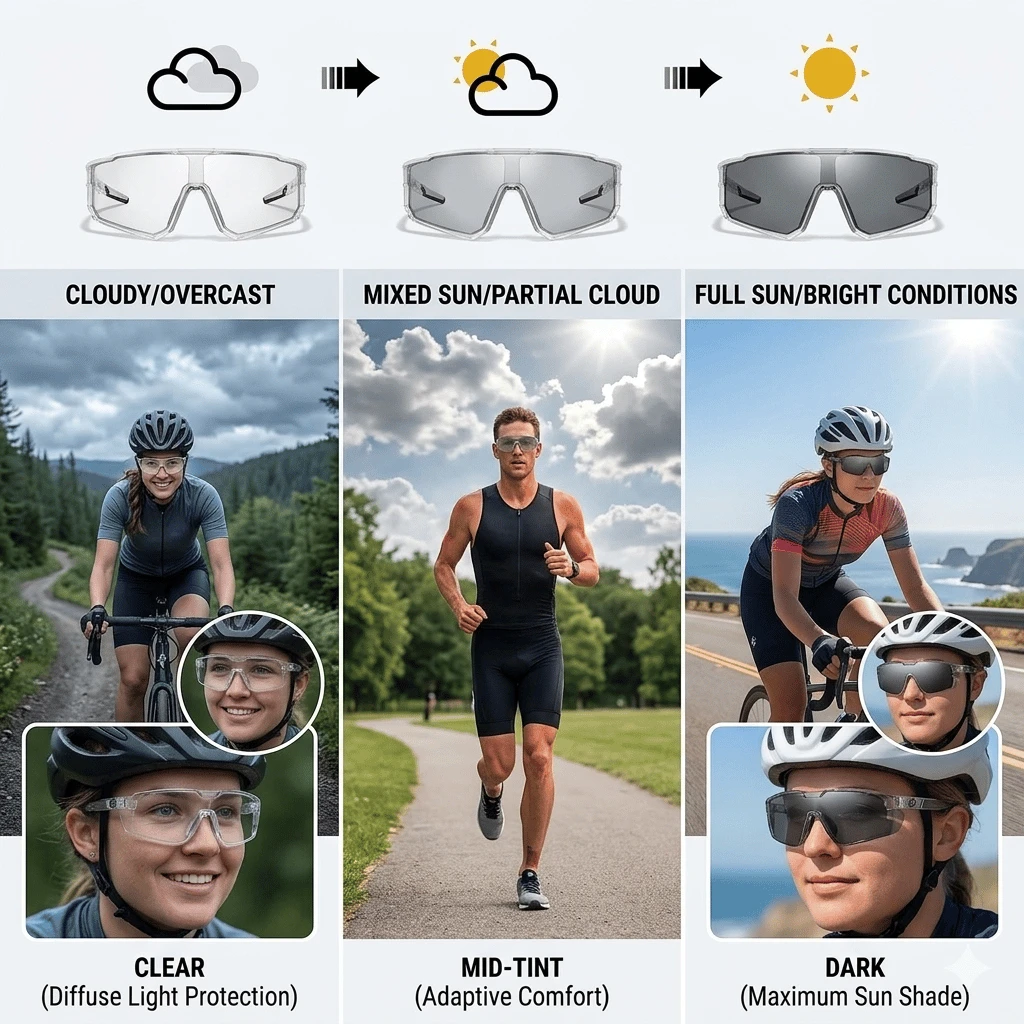 🔥HOT SALE 49% OFF☀️🕶️UV400 Photochromic Polarized Safety Glasses – 🥇Impact Resistant Outdoor Sports & Work Eyewear✨