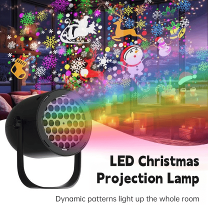Last Day 50% OFF🎅LED Christmas Projection Lamp-16 Patterns of Pure Holiday Magic!🎄✨
