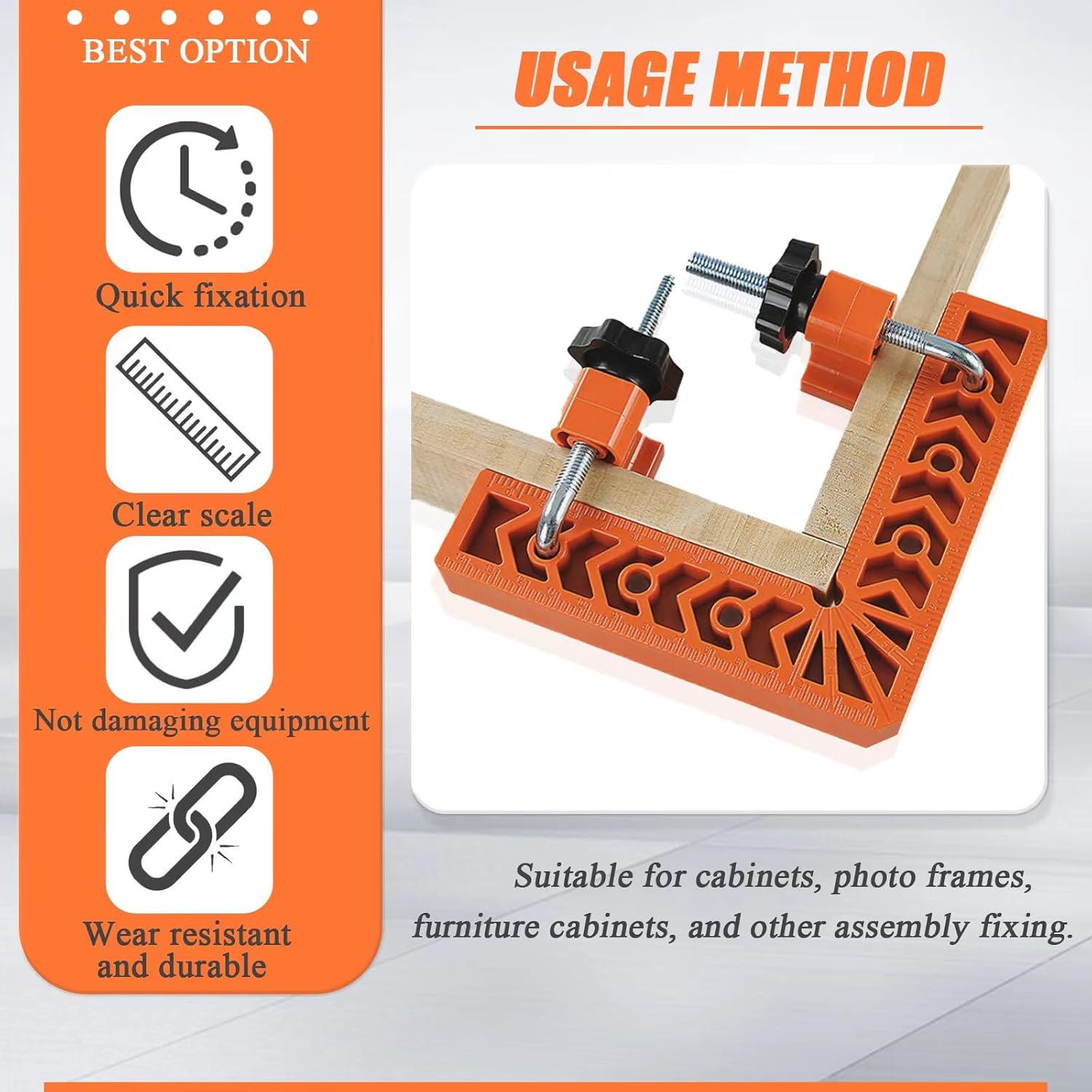 90 Degree Corner Clamp & Positioning Square Set