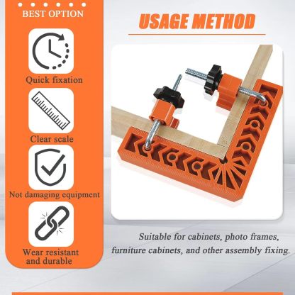 90 Degree Corner Clamp & Positioning Square Set