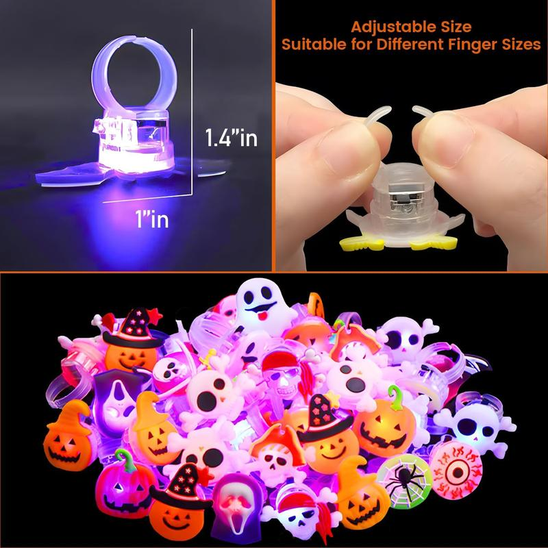 Halloween LED glowing rings(50pcs)