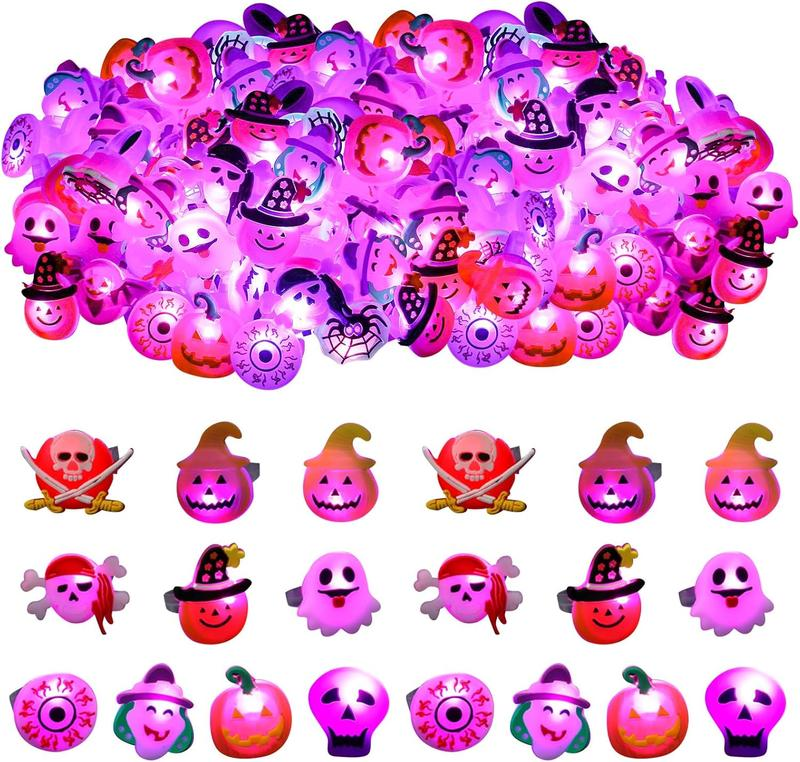 Halloween LED glowing rings(50pcs)