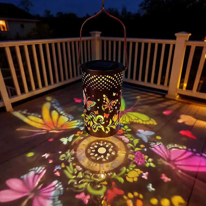 🔥HOT SALE 50% OFF🦋Colorful Butterfly Glow Solar Garden Lantern