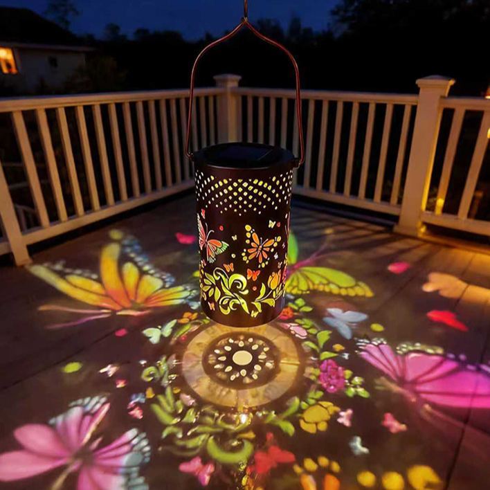 🔥HOT SALE 50% OFF🦋Colorful Butterfly Glow Solar Garden Lantern