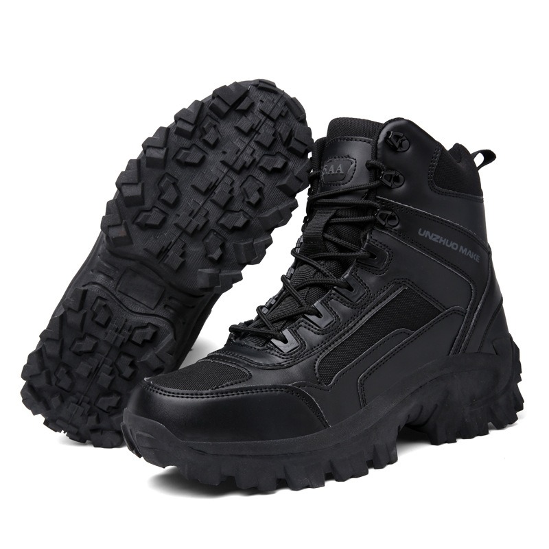 Mens Orthopedic Support Anti-Puncture Work Boots Waterproof Anti-Sprain Hiking Boots