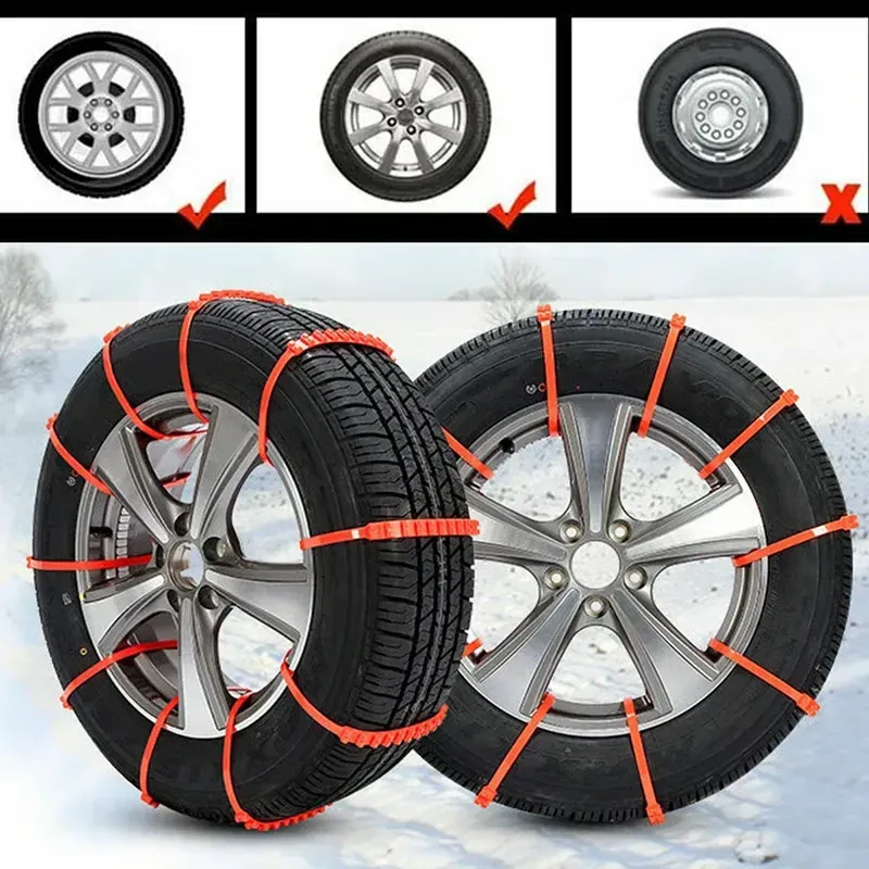 🔥2025 Winter Hot Sale🔥Universal Reusable Anti-skid PE Tire Chains