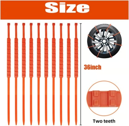 🔥2025 Winter Hot Sale🔥Universal Reusable Anti-skid PE Tire Chains