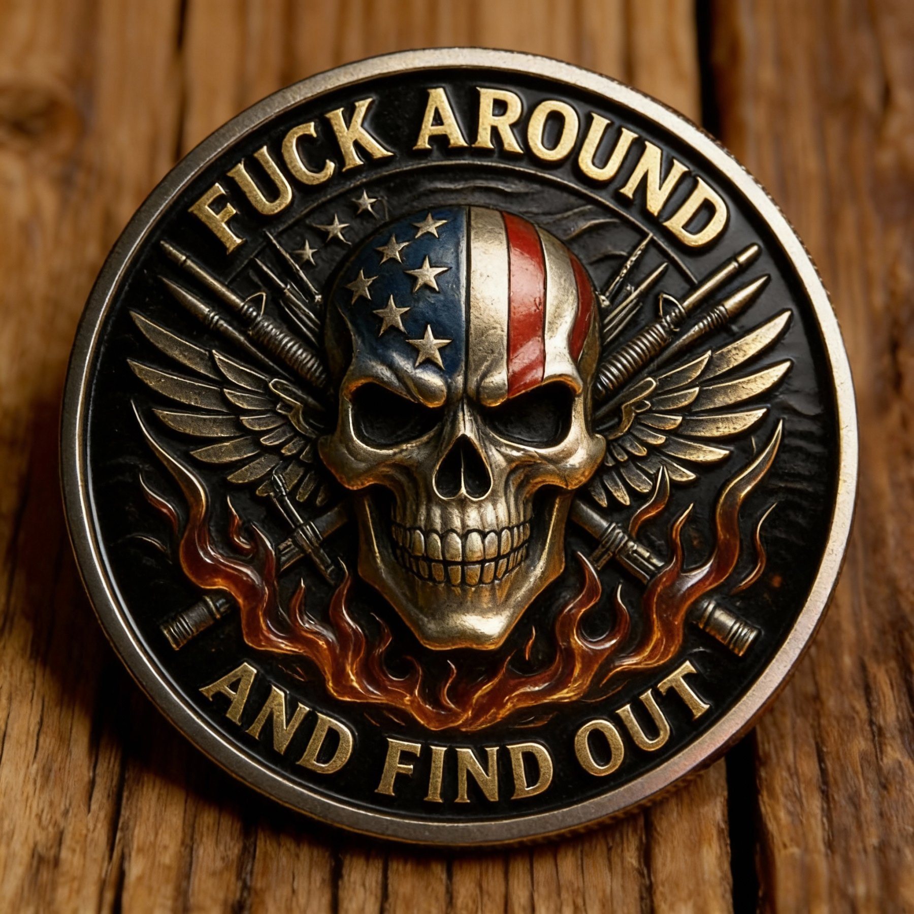🏆Flash Sale 50% OFF - ✨“F.A.F.O.” Challenge Coin – STAY READY, ALWAYS 🔥