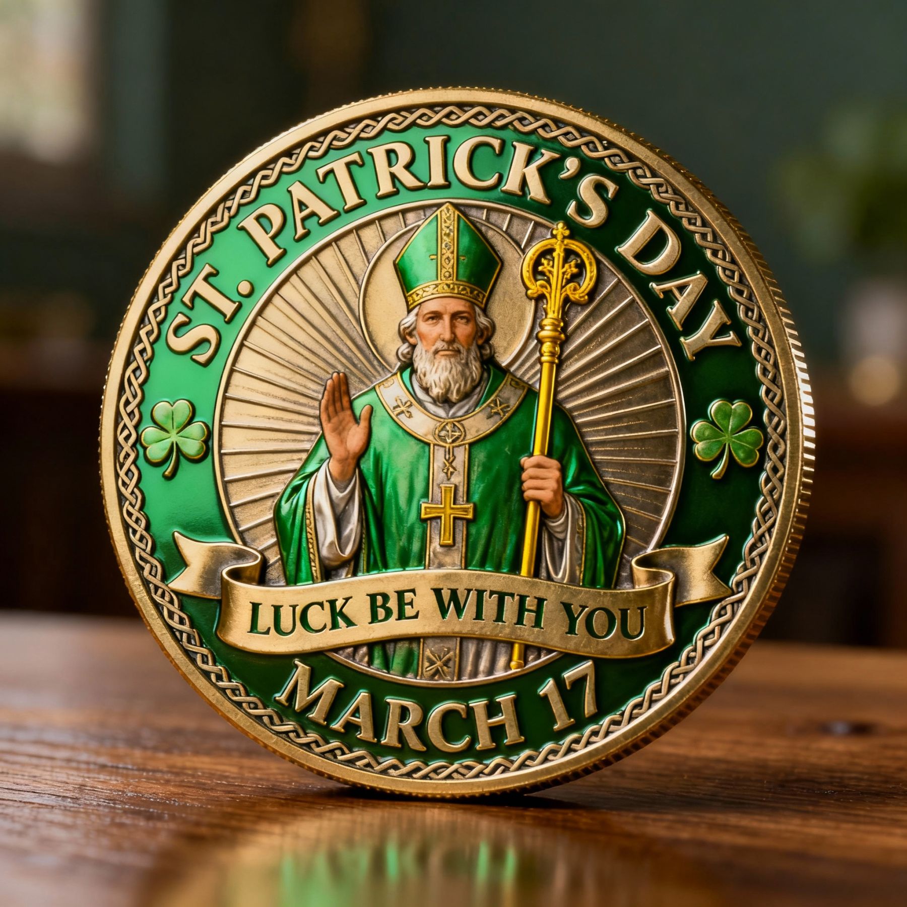 New Year 60% OFFSt. Patrick��s Day Lucky Coin