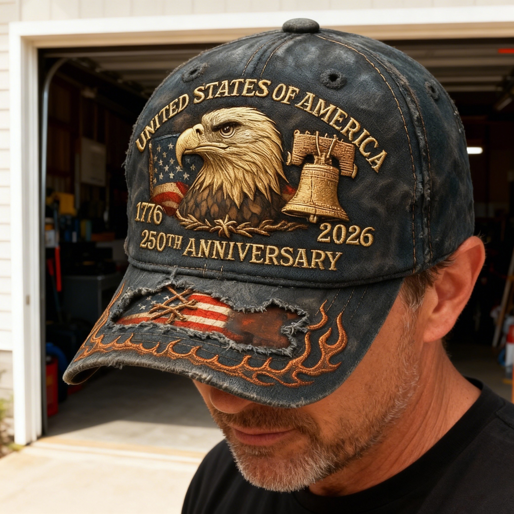 🦅 250th Anniversary Vintage Patriotic Baseball Cap