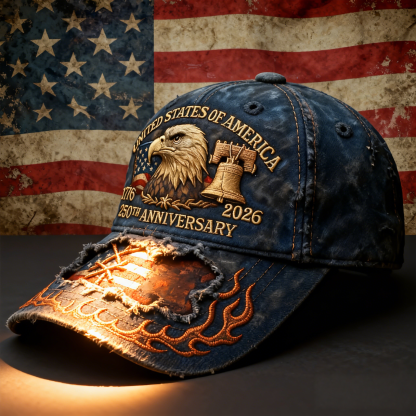 🦅 250th Anniversary Vintage Patriotic Baseball Cap