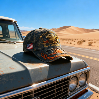 🦅 250th Anniversary Vintage Patriotic Baseball Cap