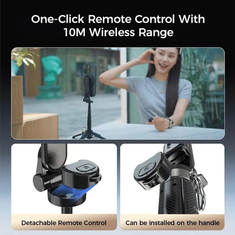 4-in-1 Multifunctional 360° Rotation Magnetic Selfie Stick