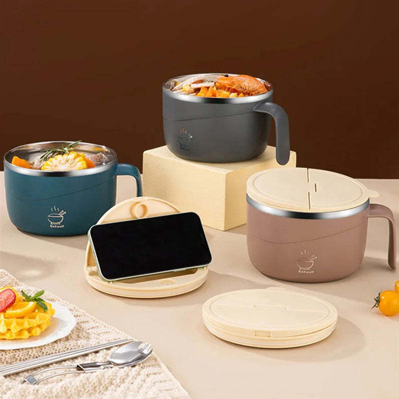 ⏳LAST DAY SALE 50% OFF💕304 Stainless Steel Multi-Purpose Anti-Scald Large-Capacity Instant Noodle Bowl