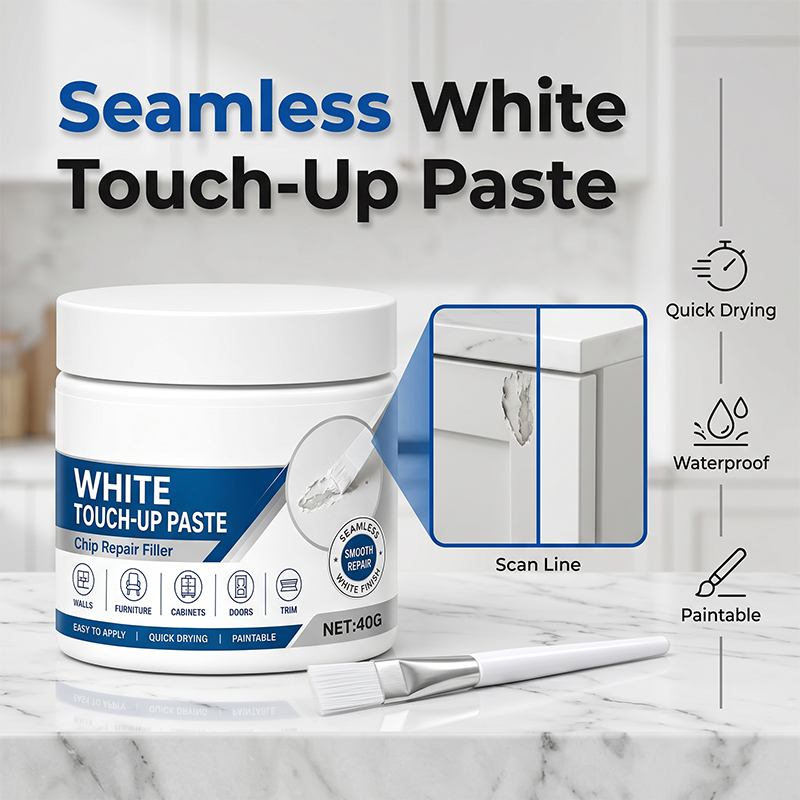 🎁 BUY 2 GET 1 FREE Today! | Magic White Furniture Touch-Up Paste (Built-in Brush)