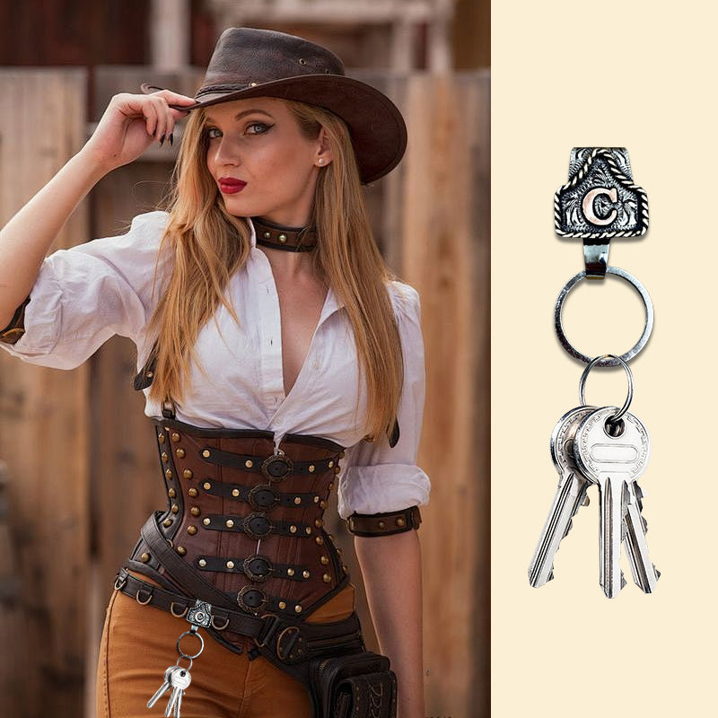 🔥Hot Sale 50% off🌟Western Initial Key Clip