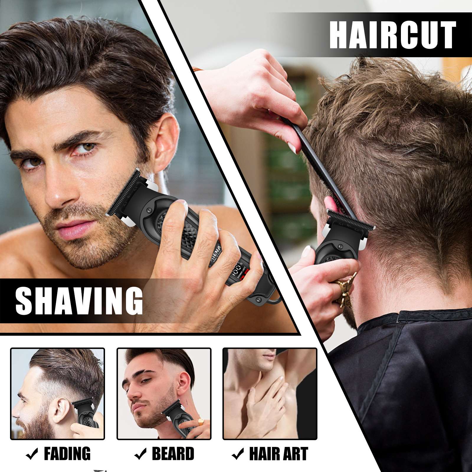 Professional Electric Hair Clipper for Men Combination