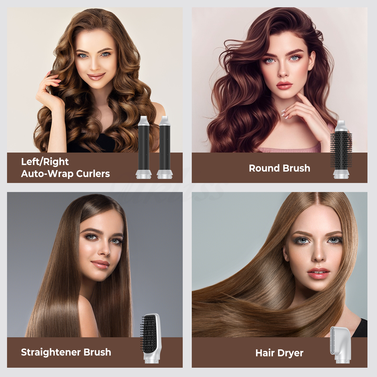 Multifunctional 5-in-1 high-speed hair dryer