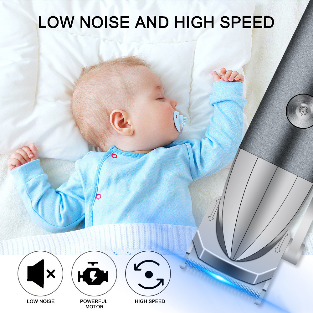 Cordless Super Motor Hair Clipper (Gold/Silver)