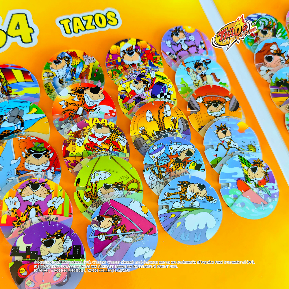 TAZOS | Chester Cheetah · Sports Series  Collection Complete Set 64/64 【Chinese version】